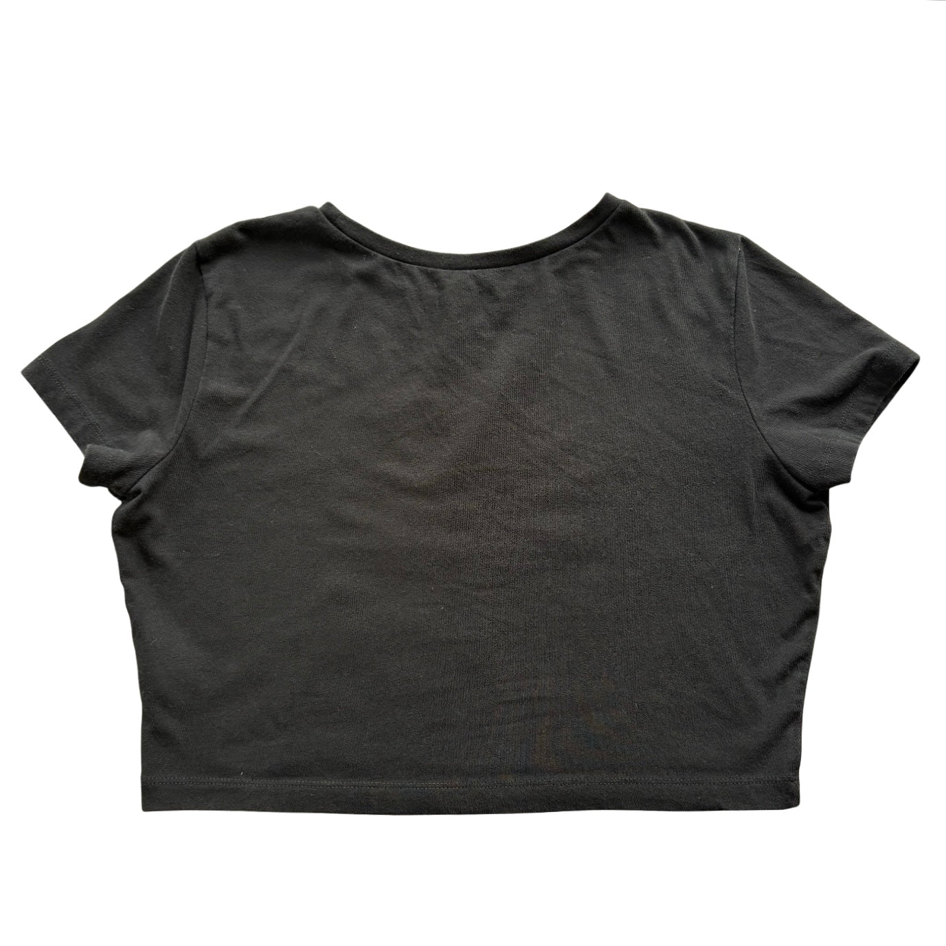 Enchanted Goddess Upcycled Black Crop Top Medium