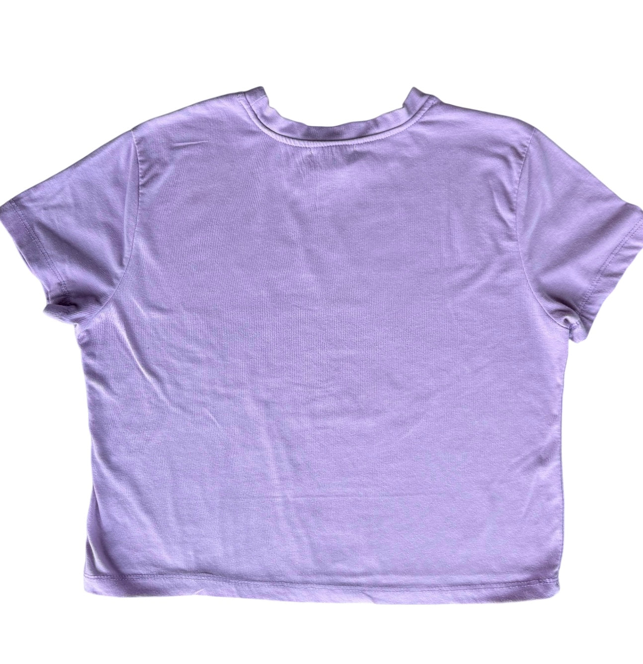 "The World Needs Your Art" Purple Crop Tee Small