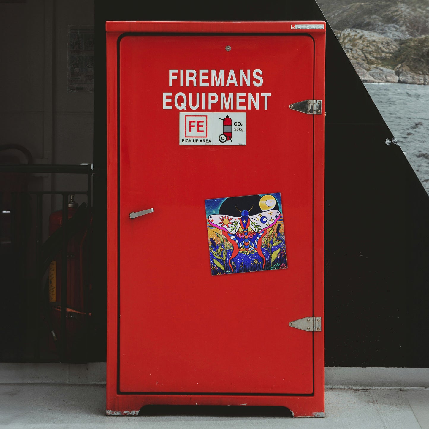 Celestial Moth Square Magnet