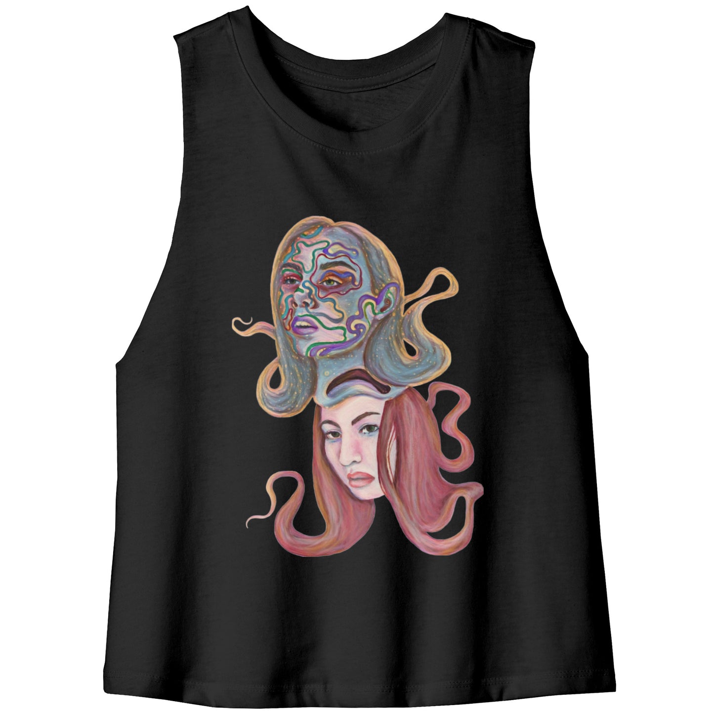 Cosmic Enchantress Crop Tank Top Shirt