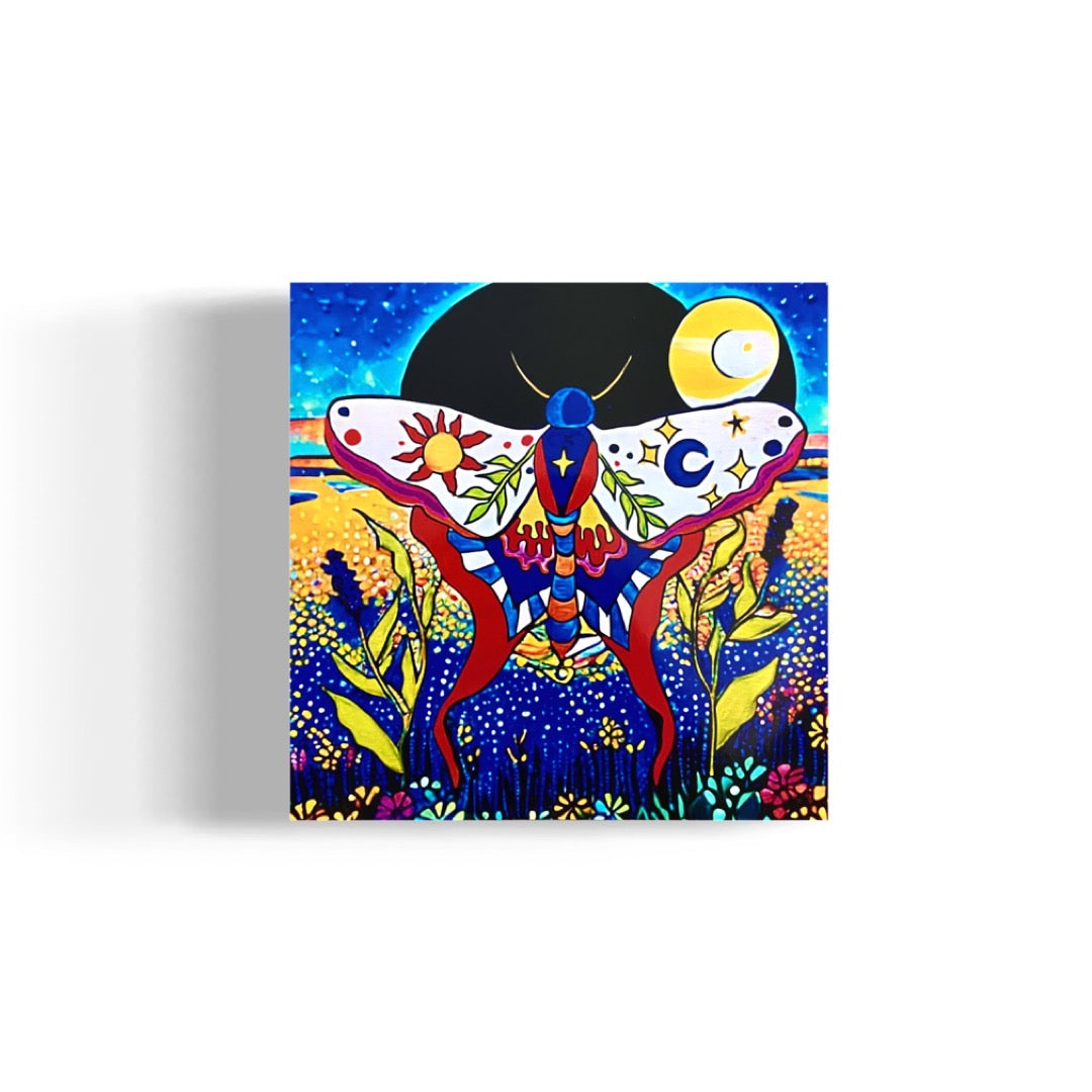 Celestial Moth Wall Decor Poster