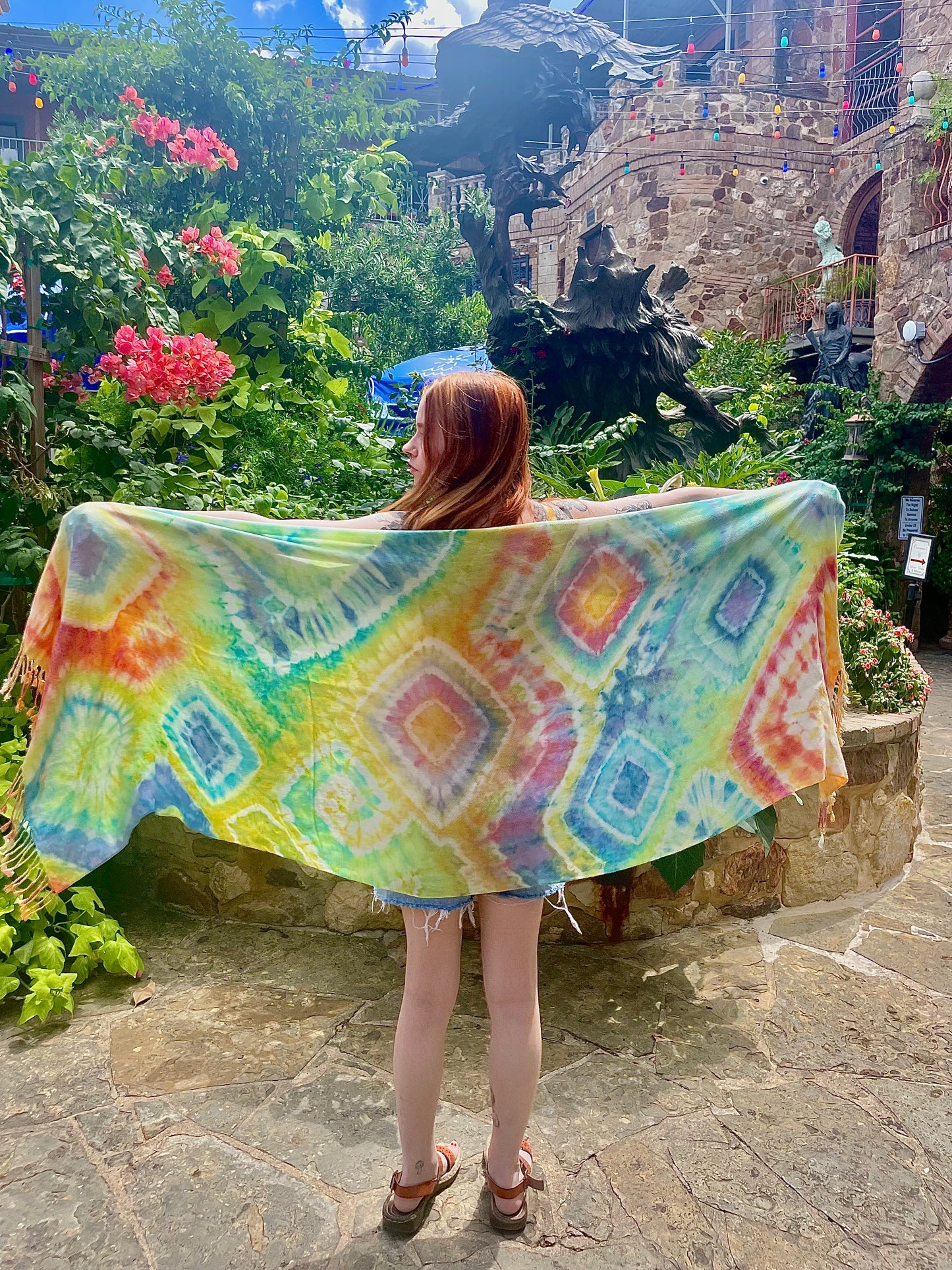 CUSTOM Tie Dye Pashmina Scarf