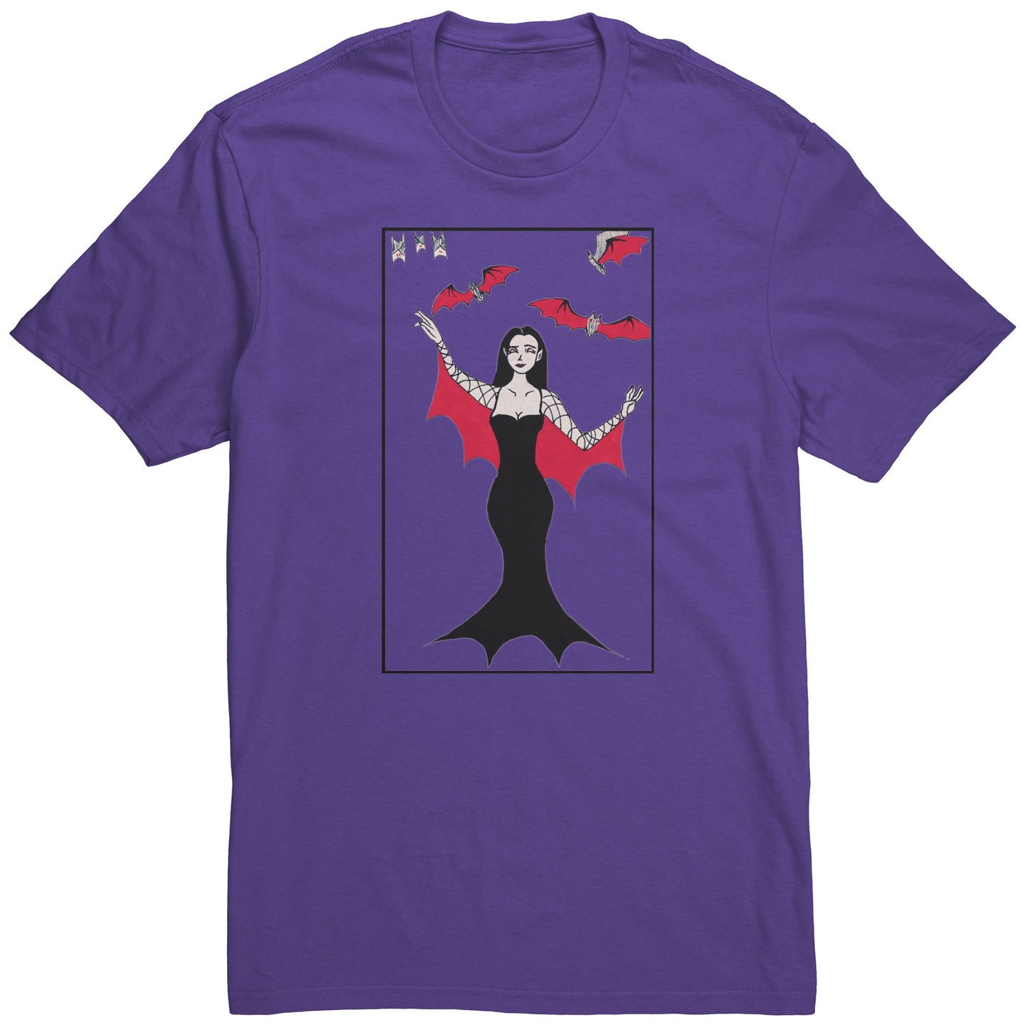 'Vampiress' Bat Goddess T-Shirt Halloween Vampire Tee