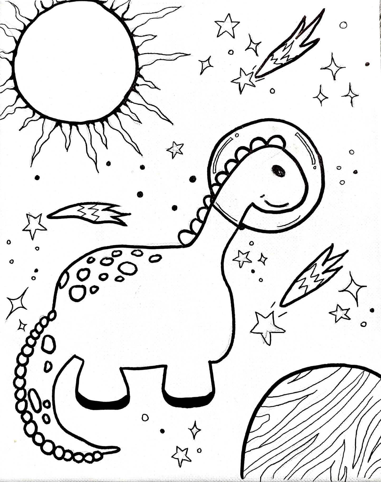 8”x10” Outer Space Canvas Kit