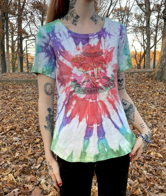 Enchanted Eco Mushrooms' Tie Dye T-Shirt