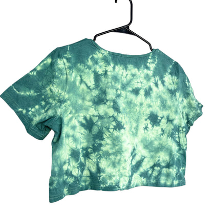 Peace, Love, Unity, Respect Green Crop Top Tee