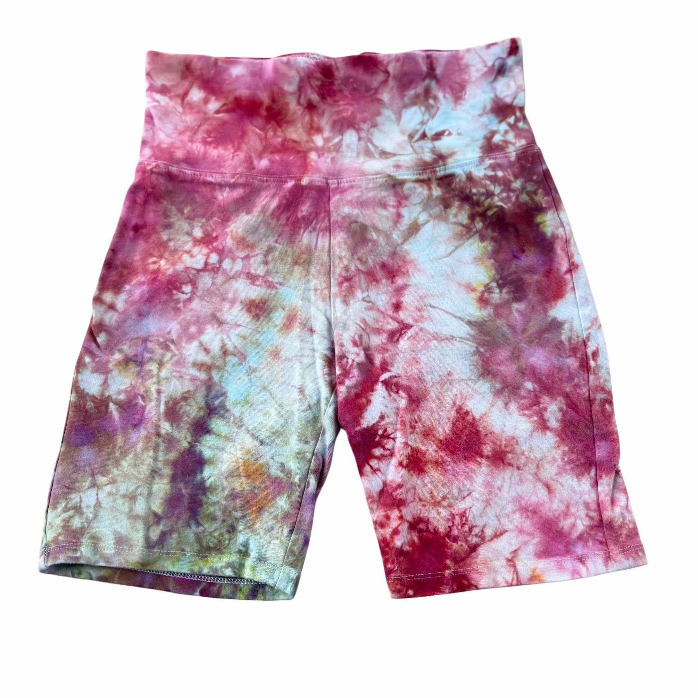 'Kaleidoscope' Ice Dyed Biker Shorts