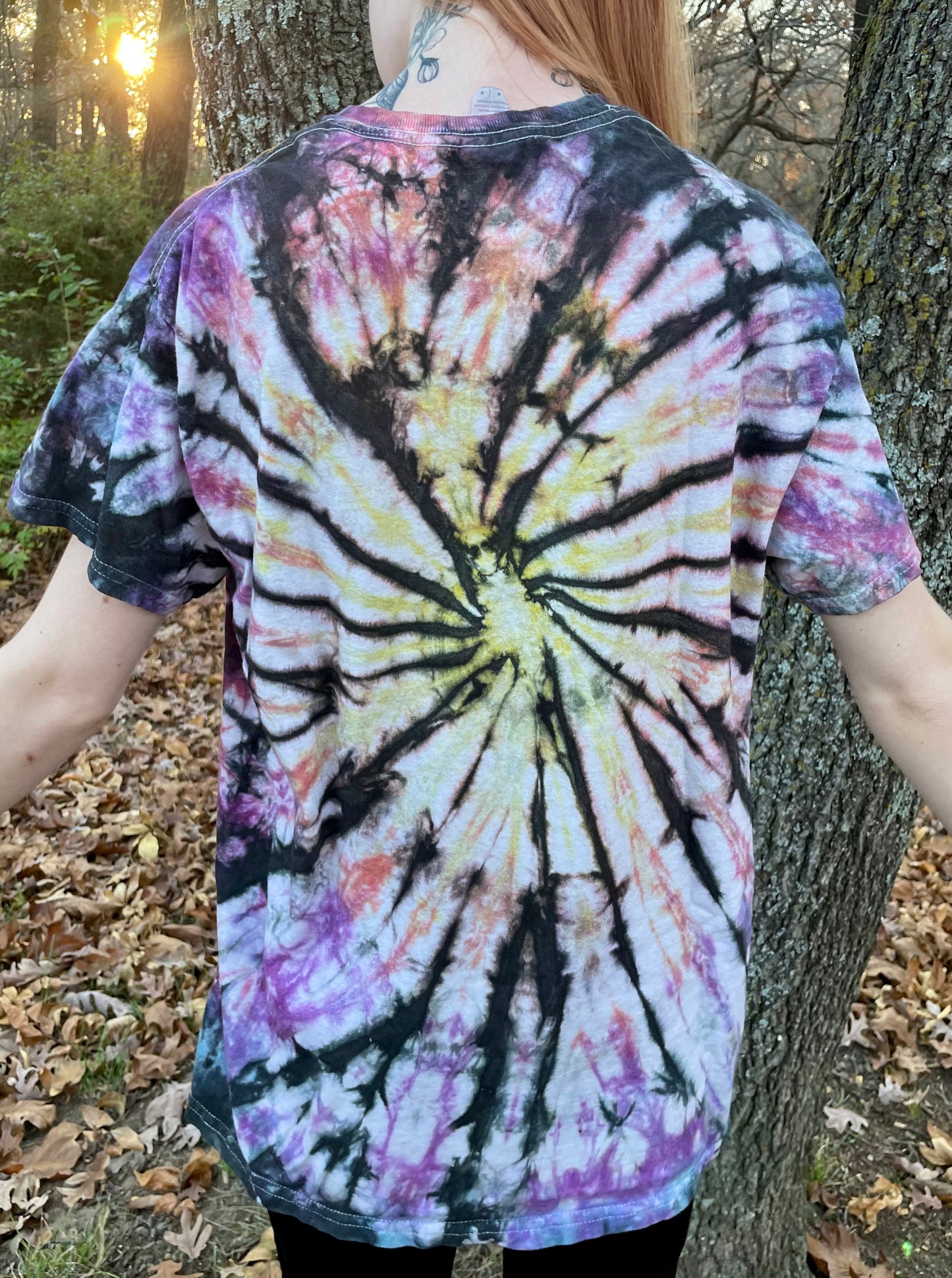 Gratitude and Abundance Tie Dye T-Shirt Medium