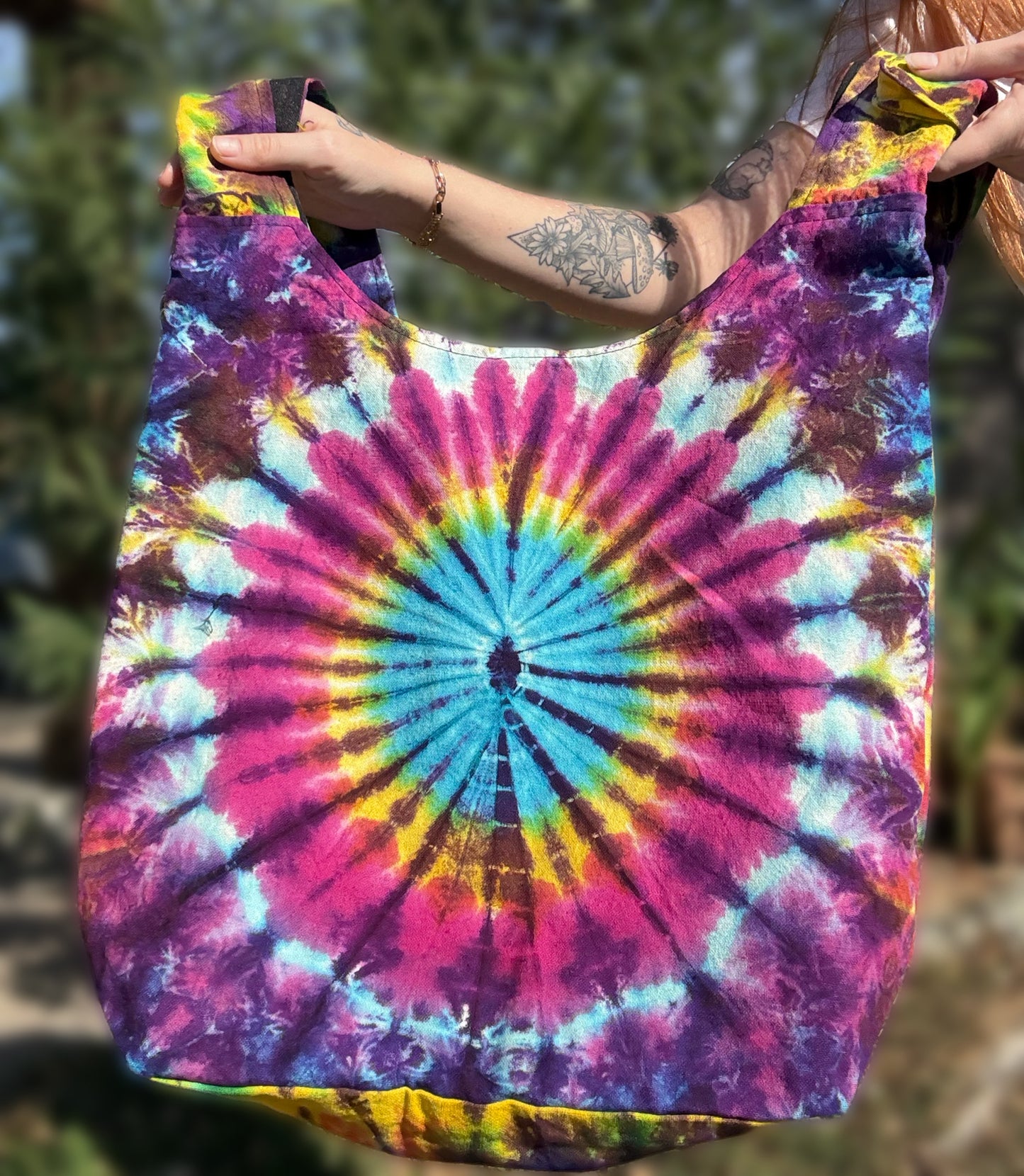 Good Vibes Tie Dye Crossbody Purse Bag