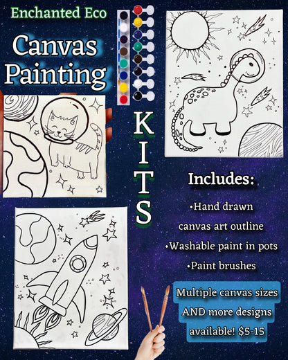 8”x10” Outer Space Canvas Kit