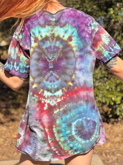 Sacred Geometry Dragon Fly Tie Dye Tee T-Shirt XL