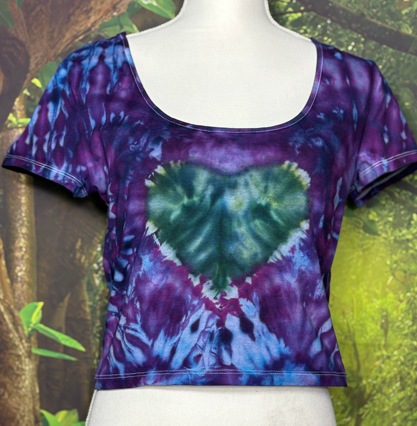 Heart Tie Dye Womens’ Crop Top