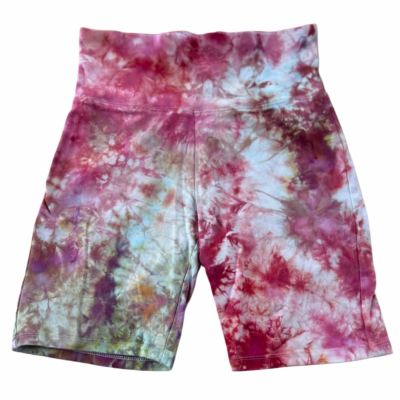'Kaleidoscope' Ice Dyed Biker Shorts