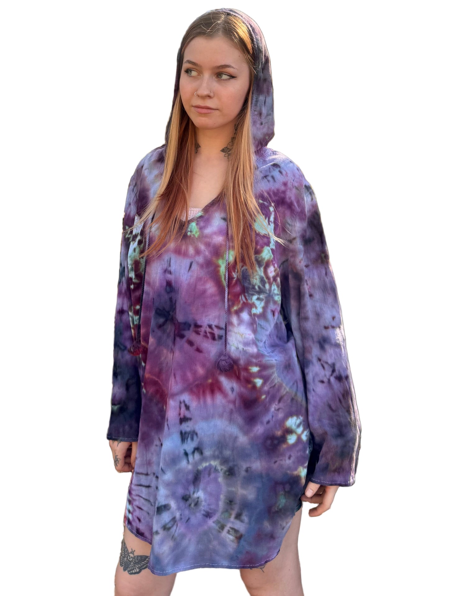 Cosmic Eclipse Hooded Long Sleeve Shirt / Hoodie