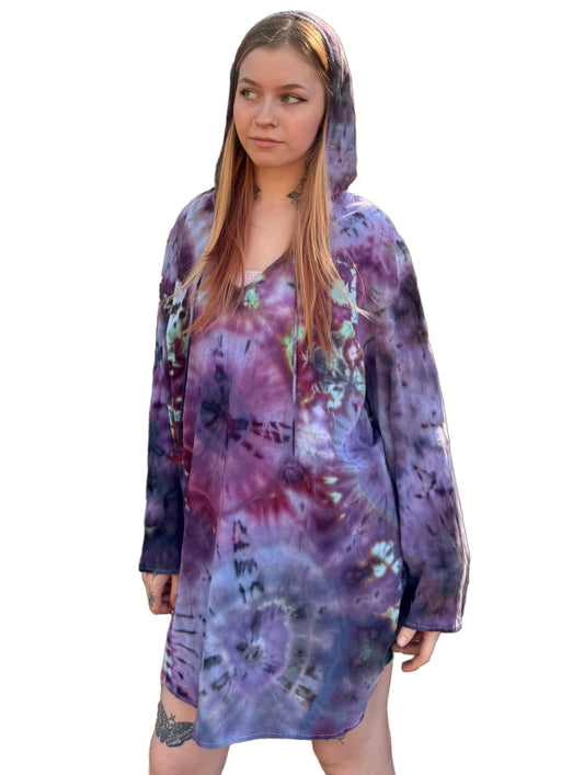 Cosmic Eclipse Hooded Long Sleeve Shirt / Hoodie