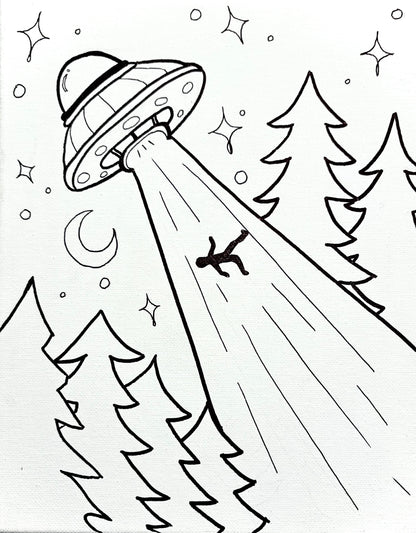 8”x10” Outer Space Canvas Kit