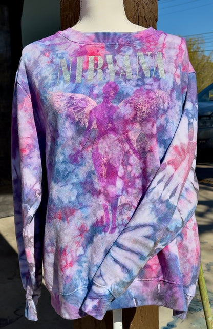 Nirvana Tie Dyed Sweatshirt Medium