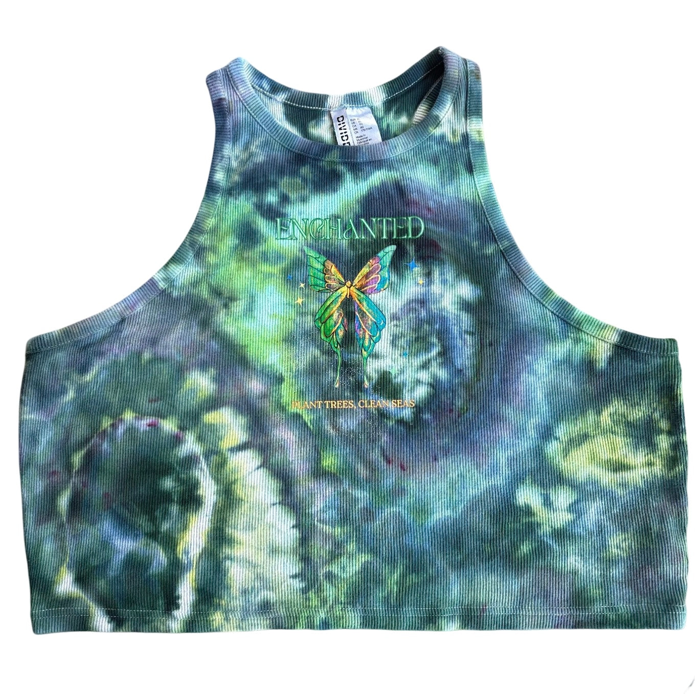 Emerald Geode "Enchanted" Tank Crop Top XL