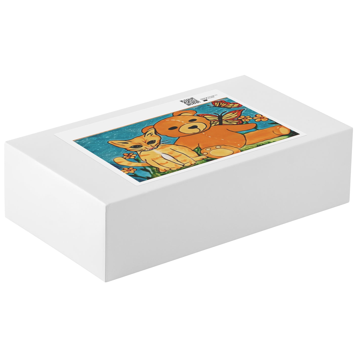 'A Field of Whimsy' Kitten and Teddy Bear Puzzle