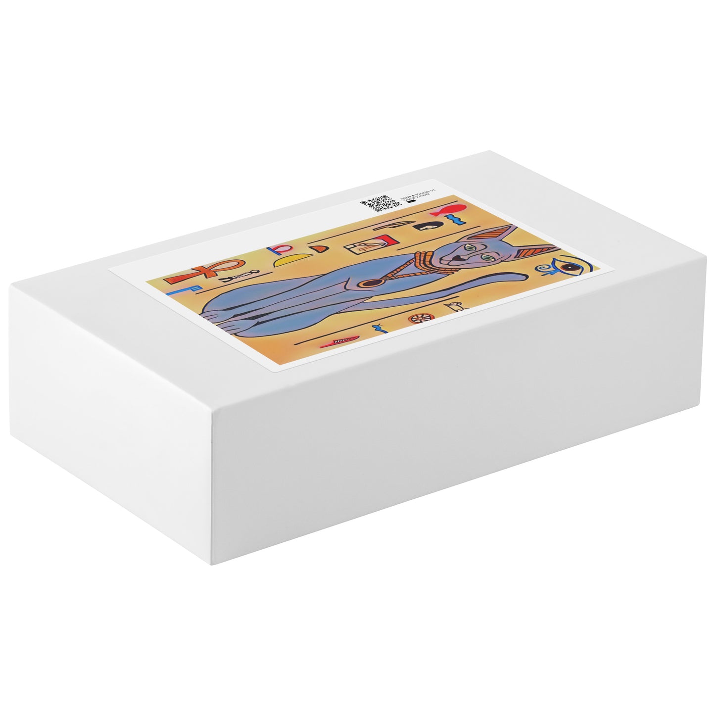 Ancient Hieroglyphs Egyptian Cat Painting Puzzle