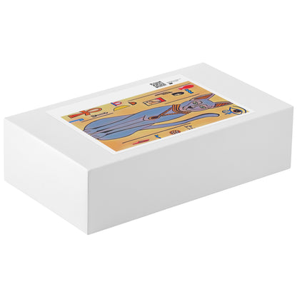 Ancient Hieroglyphs Egyptian Cat Painting Puzzle