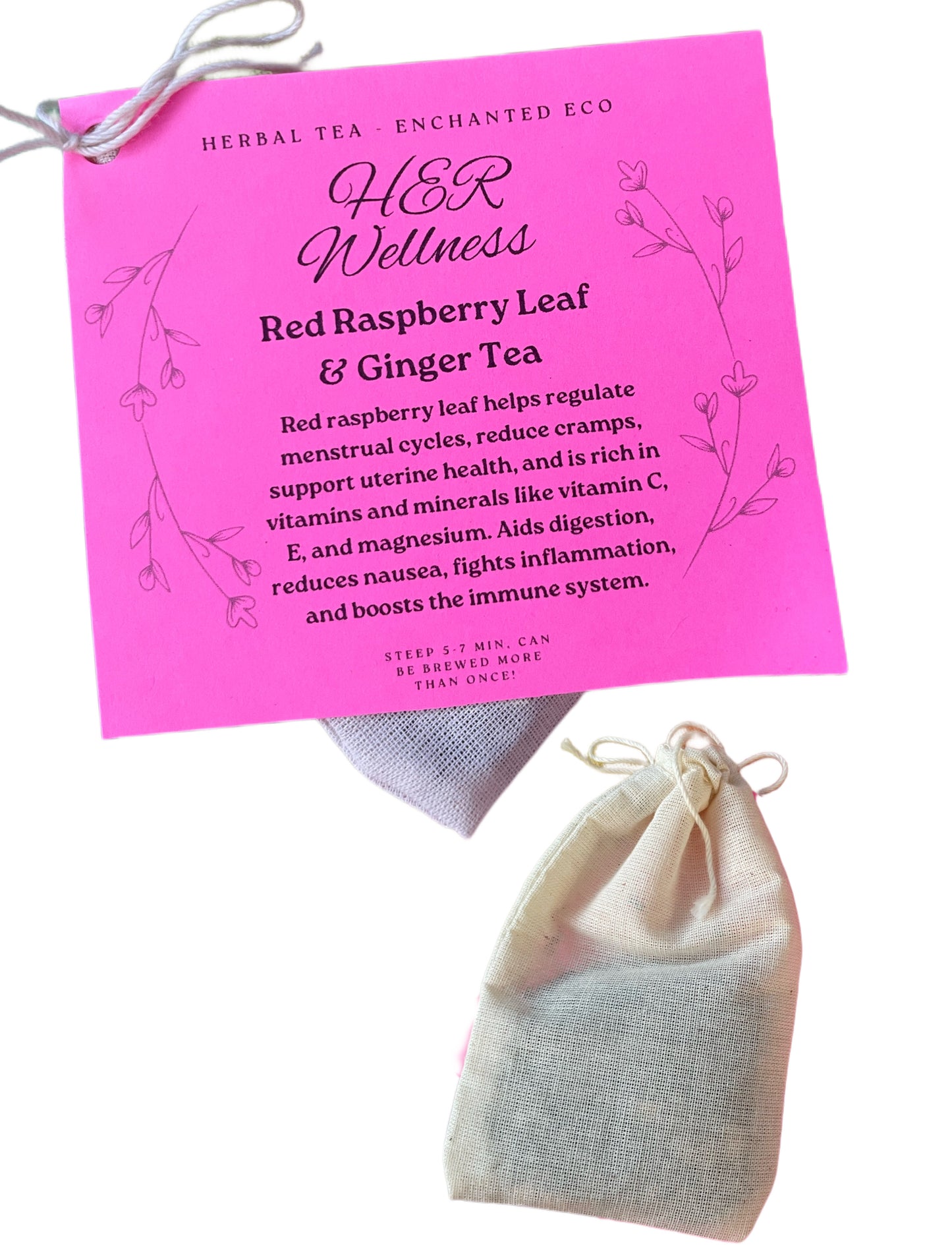 HER Wellness Goddess Herbal Tea - Red Rapsberry Leaf & Ginger