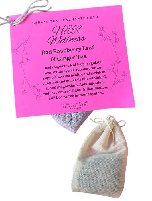 HER Wellness Goddess Herbal Tea - Red Rapsberry Leaf & Ginger