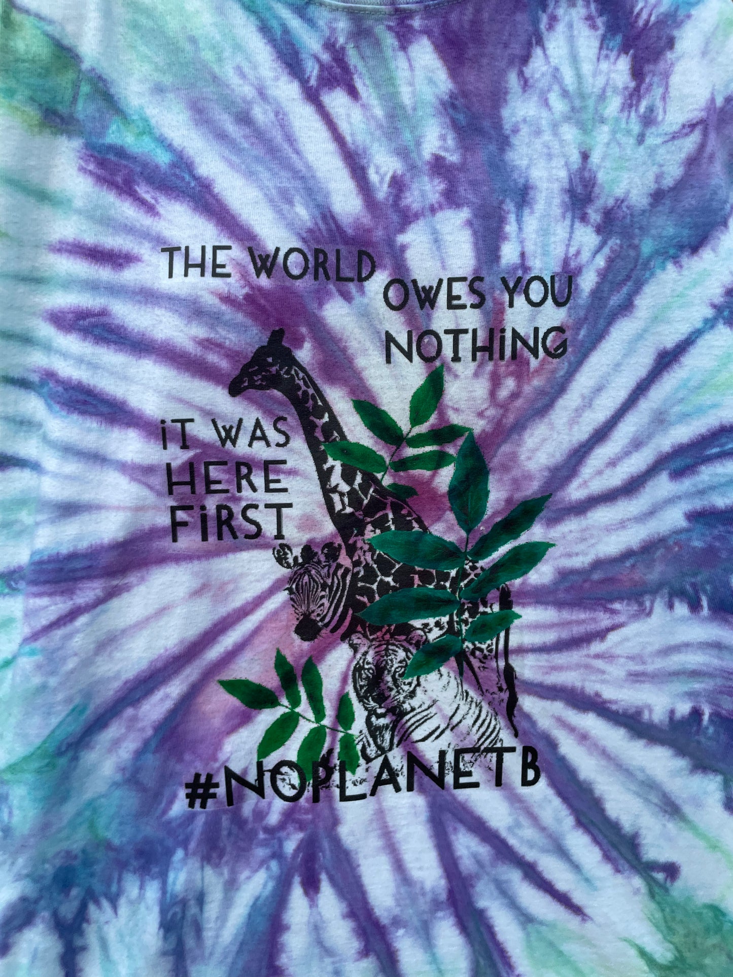 Long Sleeve Tie Dye No Planet B XL