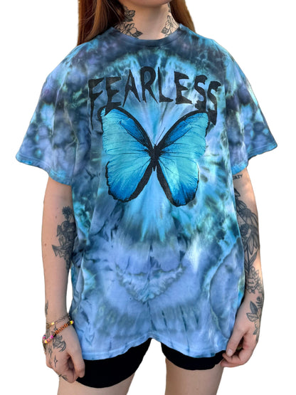 Flying Fearless Butterfly Tie Dye Tee T-Shirt