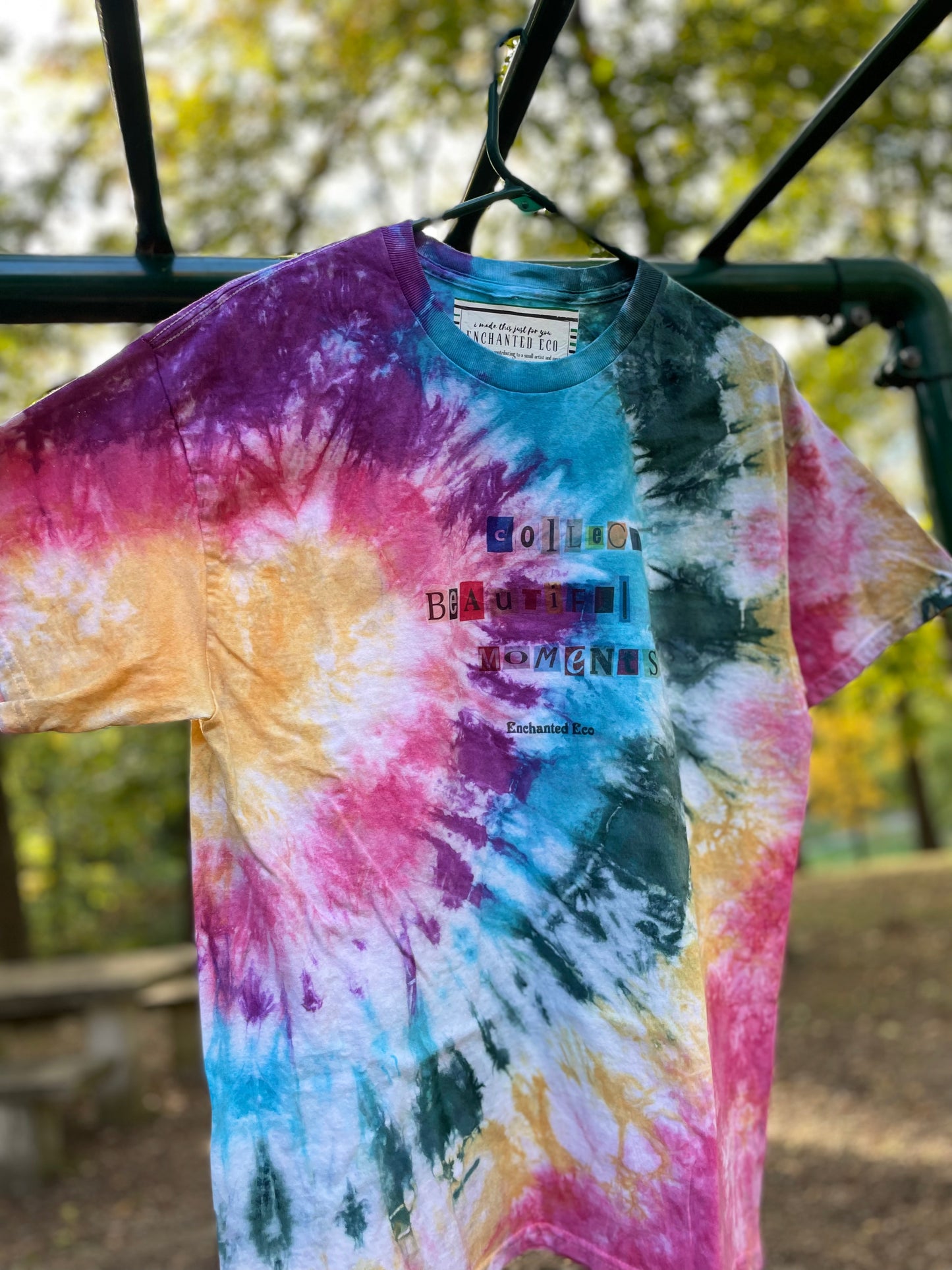 Collect Beautiful Moments Tie-Dye Handcrafted T-Shirt