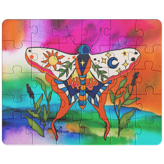 Create Balance Colorful Celestial Moth Puzzle