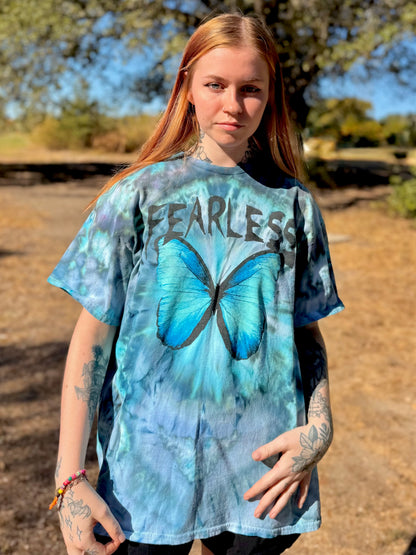 Flying Fearless Butterfly Tie Dye Tee T-Shirt