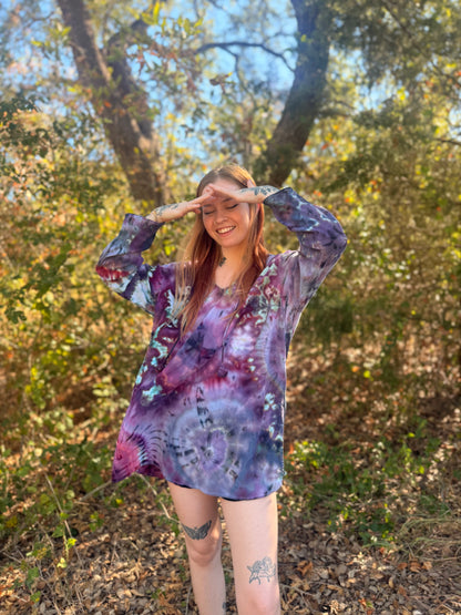 Cosmic Eclipse Hooded Long Sleeve Shirt / Hoodie