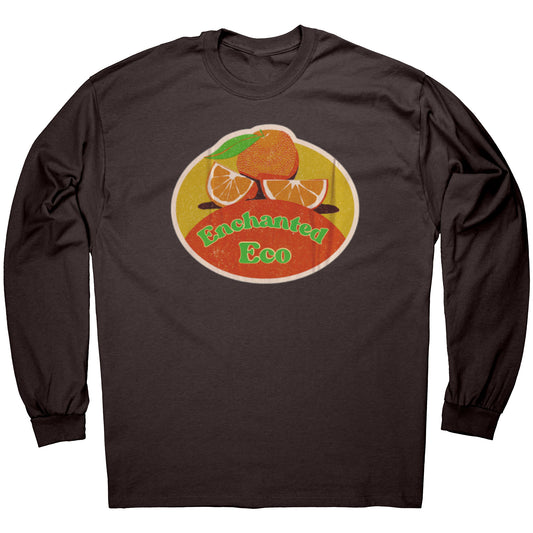 Enchanted Eco Oranges Logo Long Sleeve Tee T-Shirt