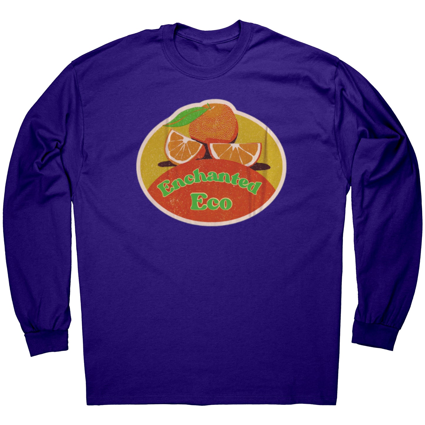 Enchanted Eco Oranges Logo Long Sleeve Tee T-Shirt