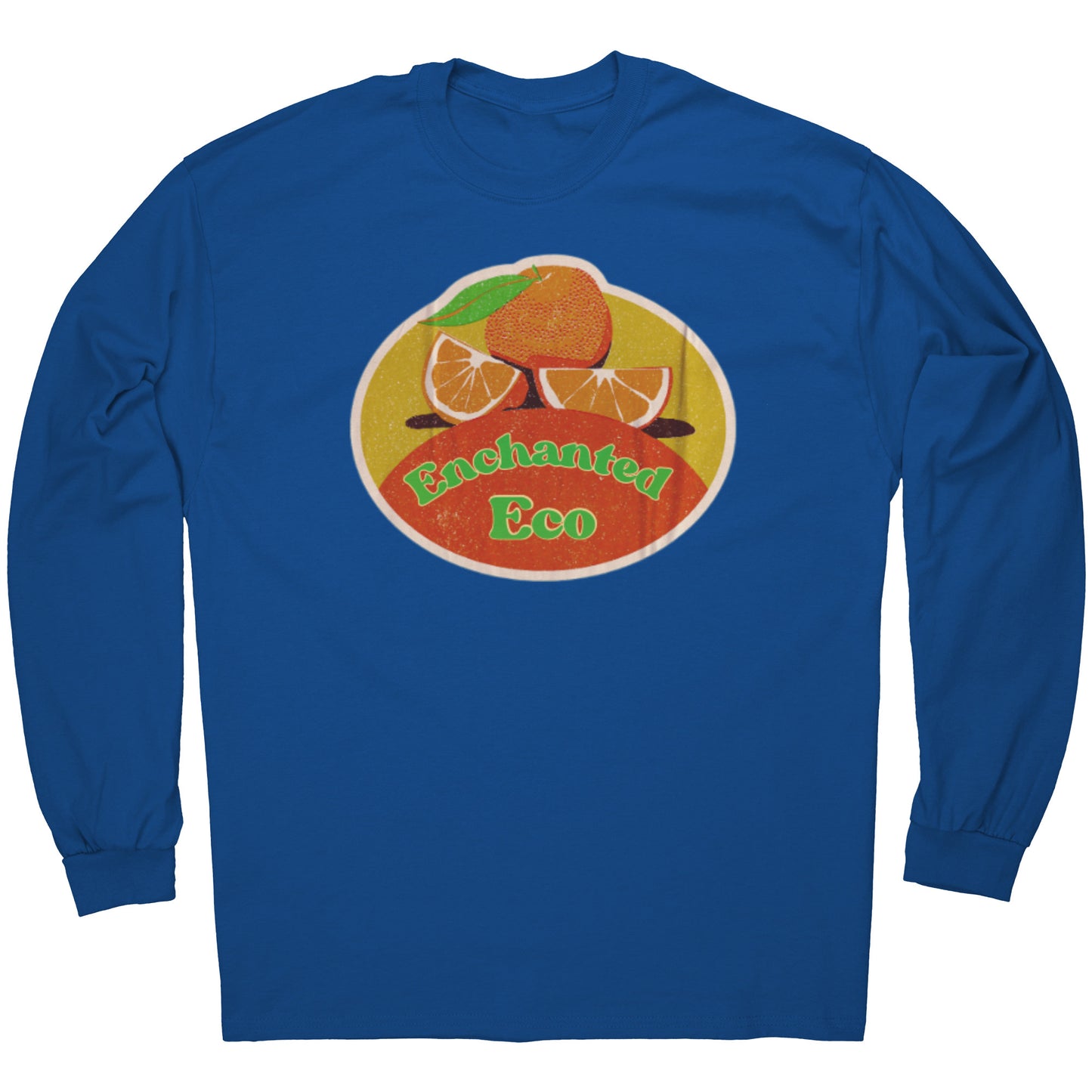 Enchanted Eco Oranges Logo Long Sleeve Tee T-Shirt