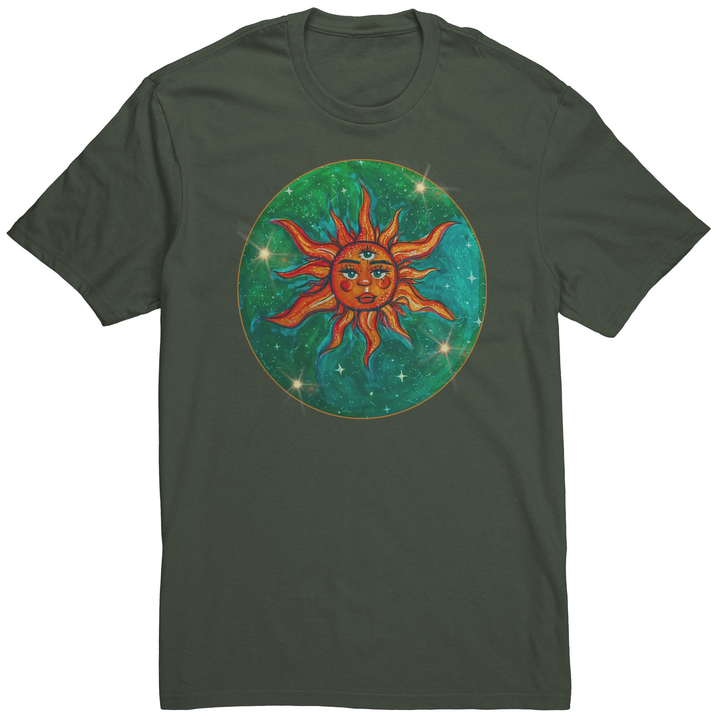 Explore the Universe Celestial Tee: Sun, Earth, Stars T-Shirt