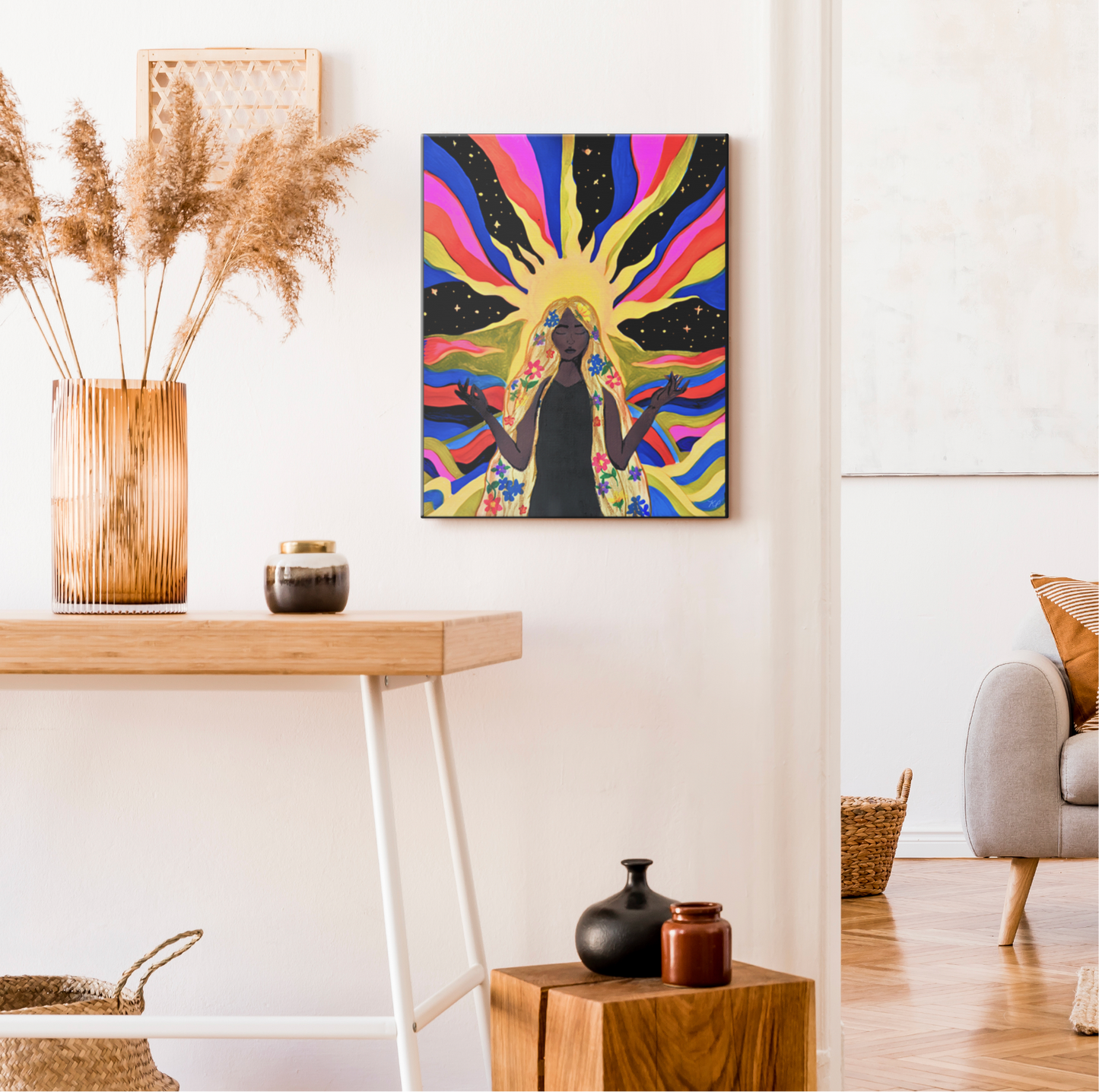 “Flower Goddess” 16”x20” Fine Art Wrapped Canvas