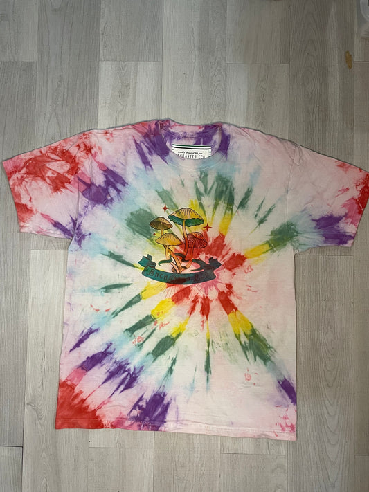 Enchanted Mushrooms Rainbow Tie Dye T-Shirt