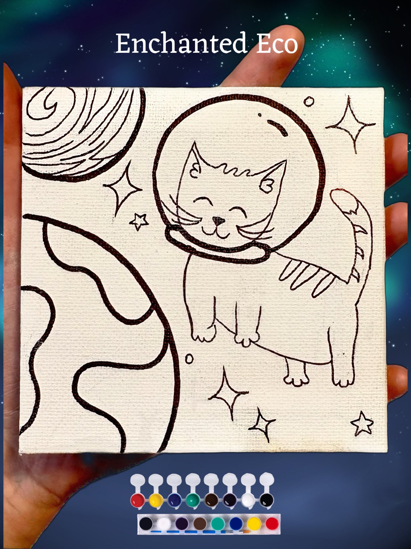 8”x10” Outer Space Canvas Kit