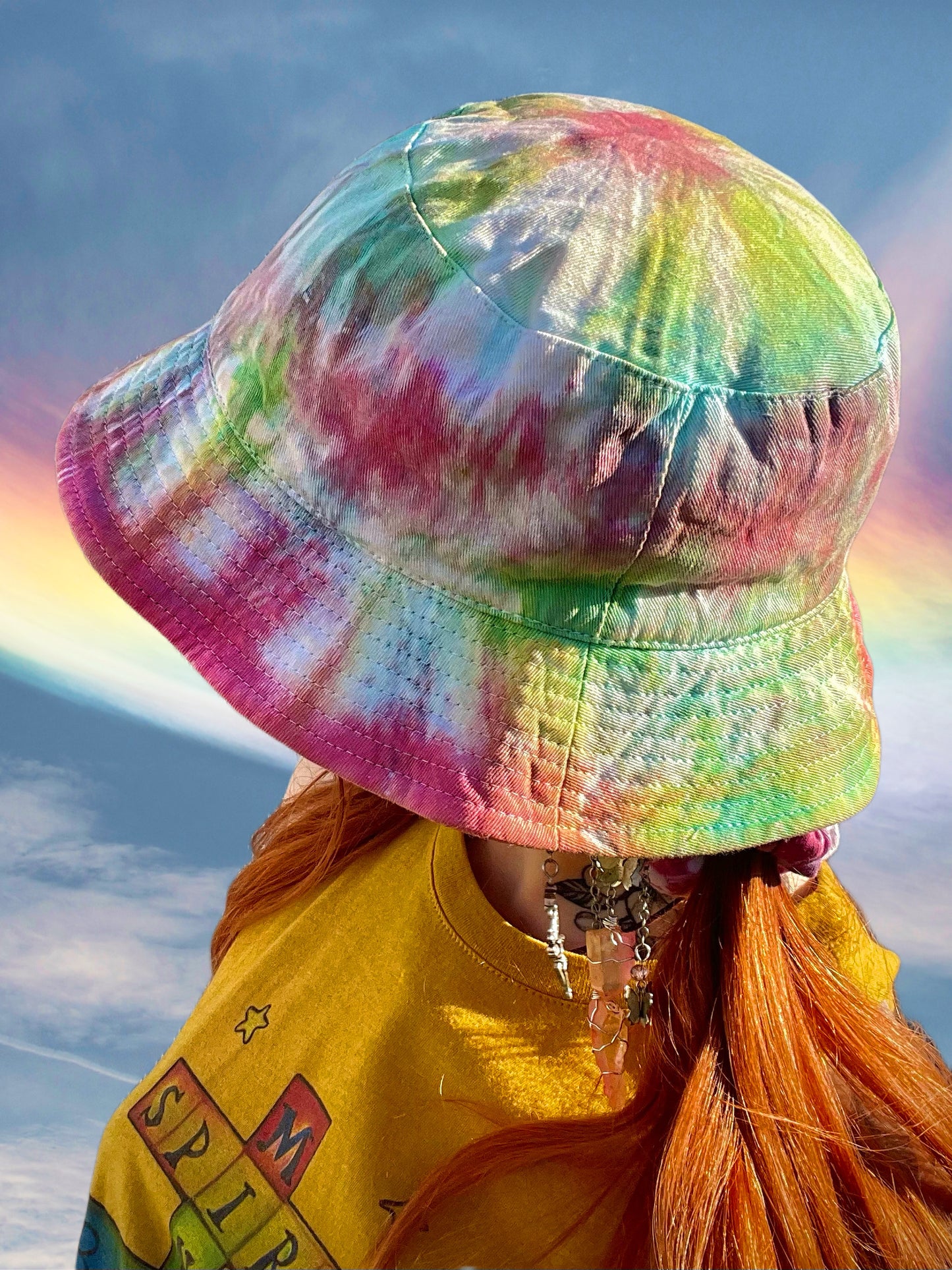 Tie Dye Bucket Hat One Size Multicolor