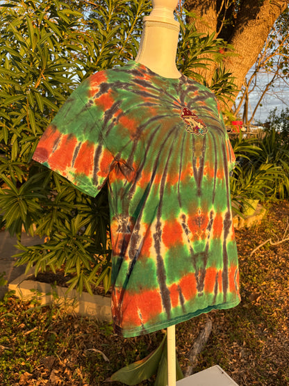 Mushrooms Recycled Tie Dye Tee T-Shirt