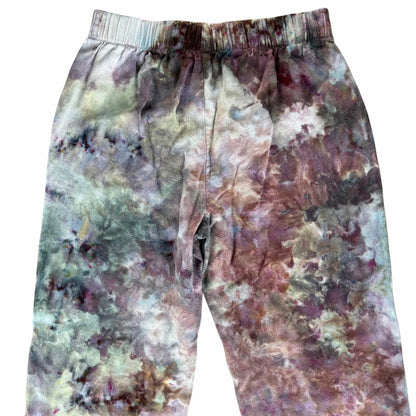 Neutral Ice Dyed Linen Straight Leg Pants