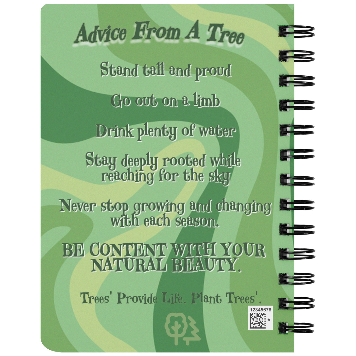 Fairy on a Mushroom Advice From A Tree Spiral Notebook Journal