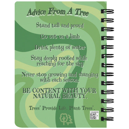 Fairy on a Mushroom Advice From A Tree Spiral Notebook Journal