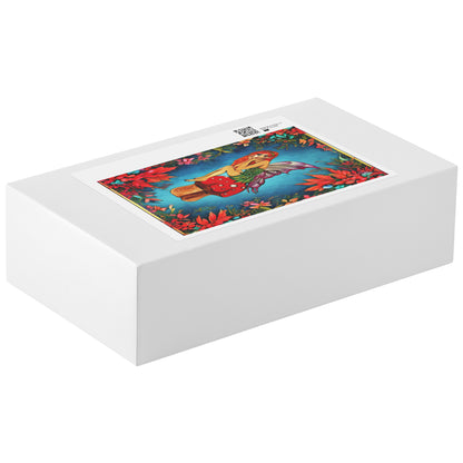 Fairy on a Mushroom Flower Nature Portrait Artwork Puzzle