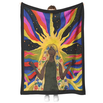 Flower Goddess Fleece Blanket