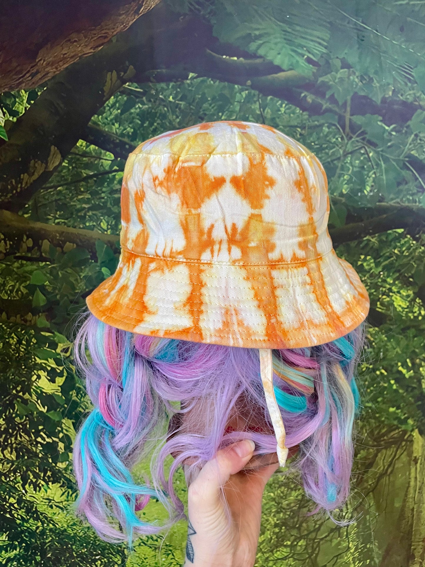 Orange & Yellow Butterfly Bucket Hat