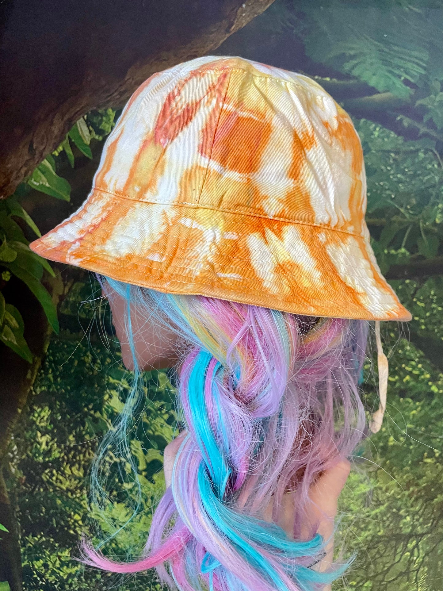 Orange & Yellow Butterfly Bucket Hat