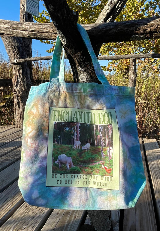 Be The Change You Wish To See In The World Tie Dye Tote Bags